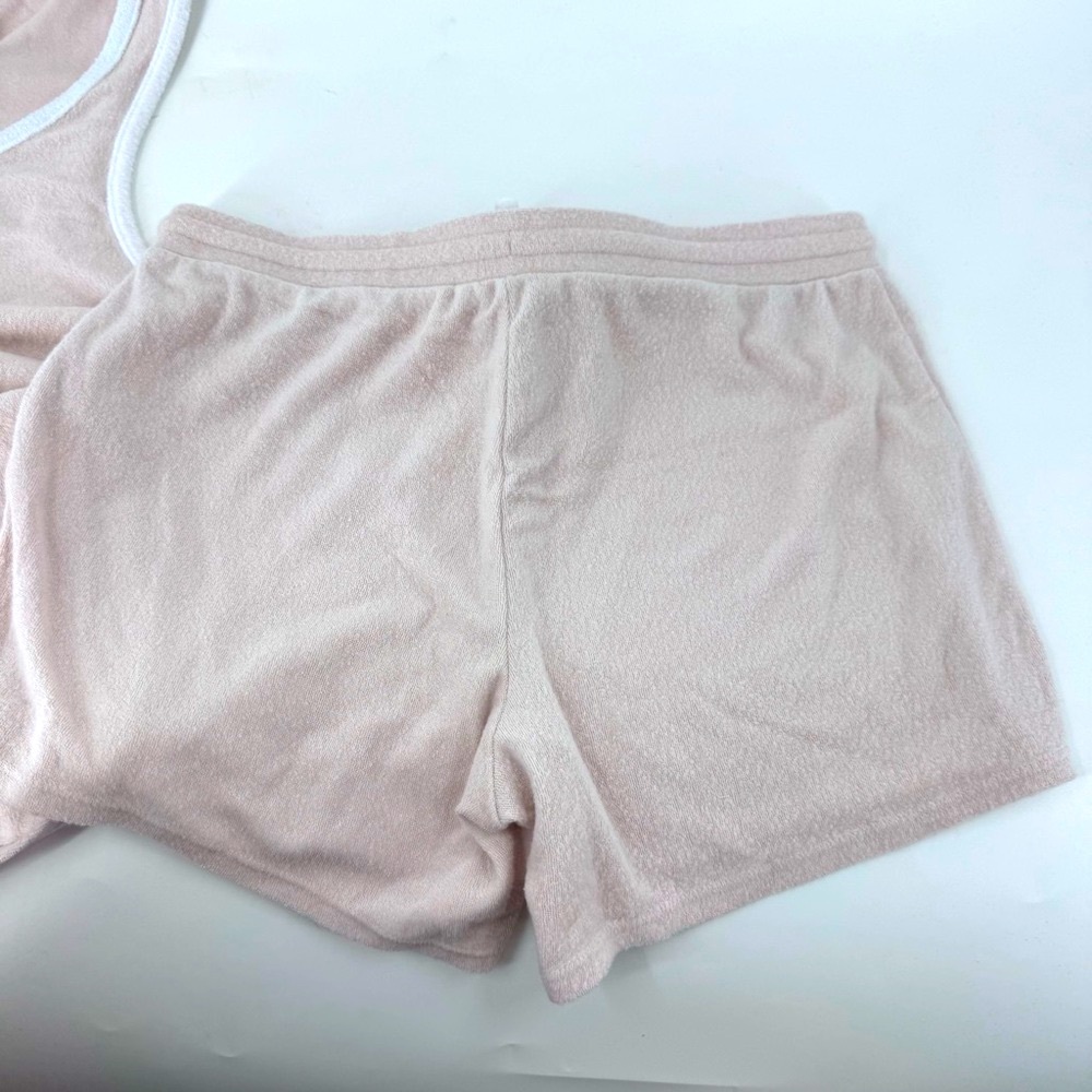 Lucky Brand 2 pc Pink Tank and shorts with White Trim - Terry cloth - Picture 6 of 11